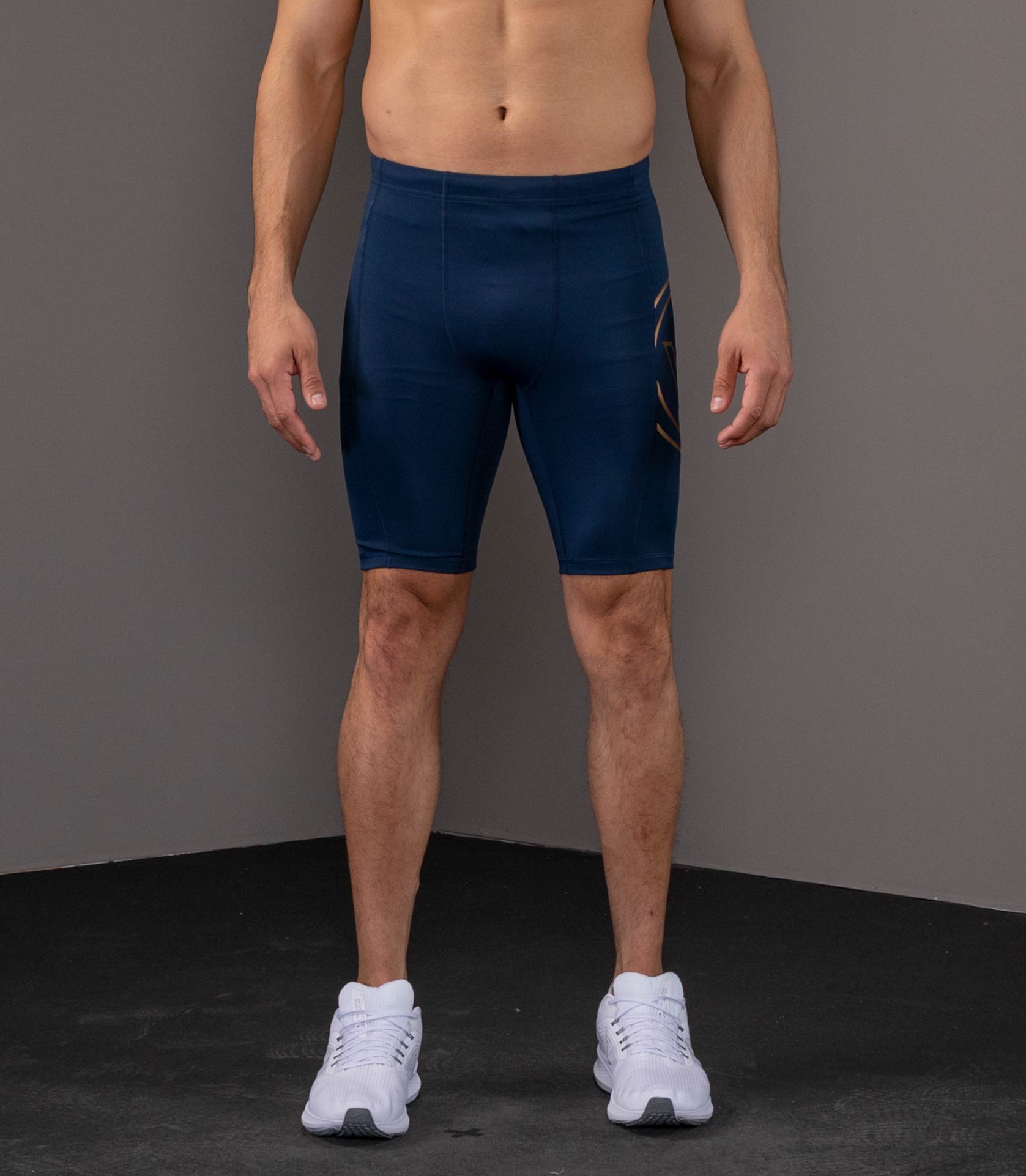 VIRUS on X: Men's Navy, Teal Co23 Compression Tech Shorts.