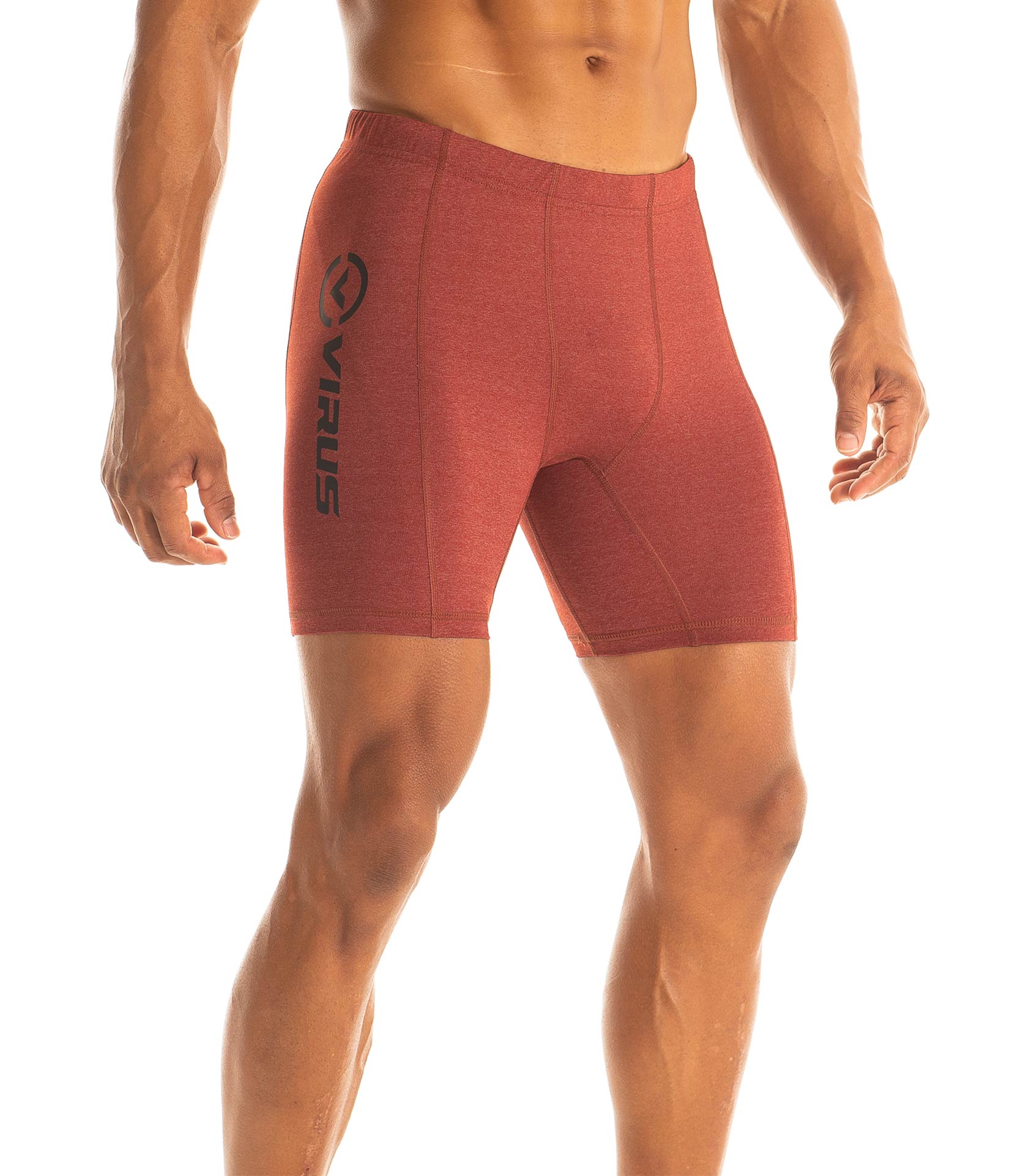 Virus Mens Stay Cool Airflow Compression Shorts - Gray - 2XL
